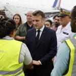 Macron arrives in Mayotte to assess aftermath of Cyclone Chido