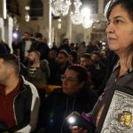 Hundreds of Christians protest in Syrian capital after Christmas tree burned