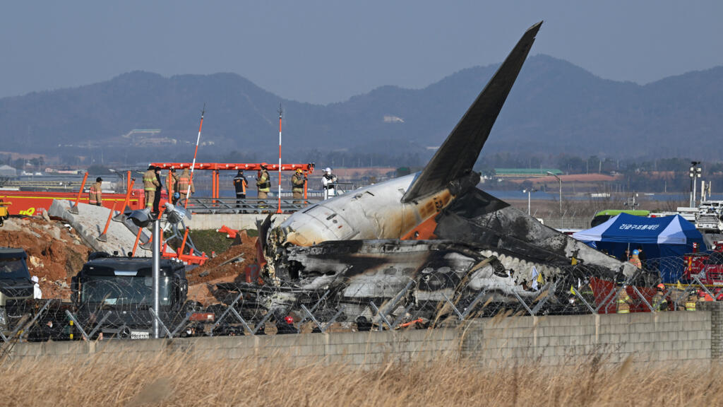 Scores killed as plane carrying 181 people crash-lands in South Korean airport