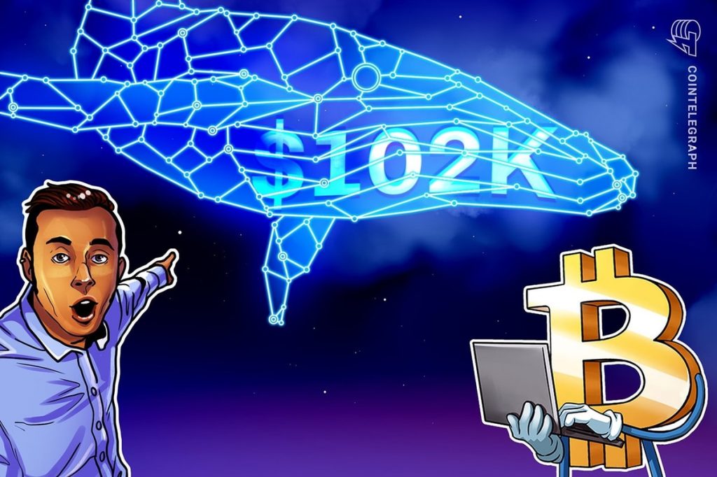 Bitcoin bulls ignore PPI shock as whales fuel BTC price run to $102K