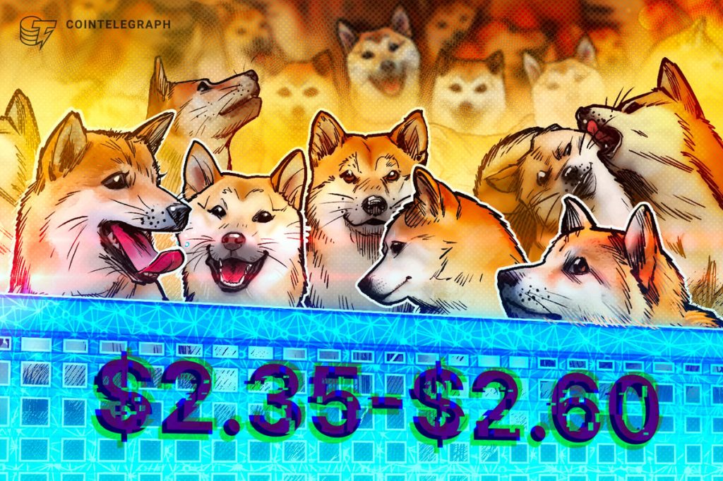 Dogecoin price ‘conservative target’ starts at $2.35 based on DOGE bull market fractal