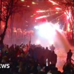 Fireworks shot at police and water cannon sprayed in Tbilisi