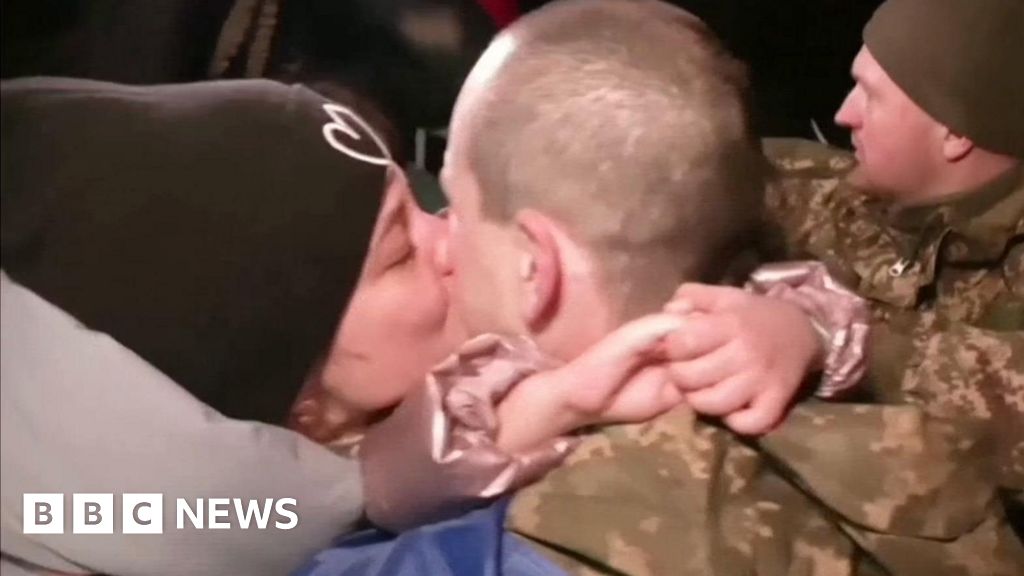 Tears as families reunited in Russia-Ukraine prisoner exchange