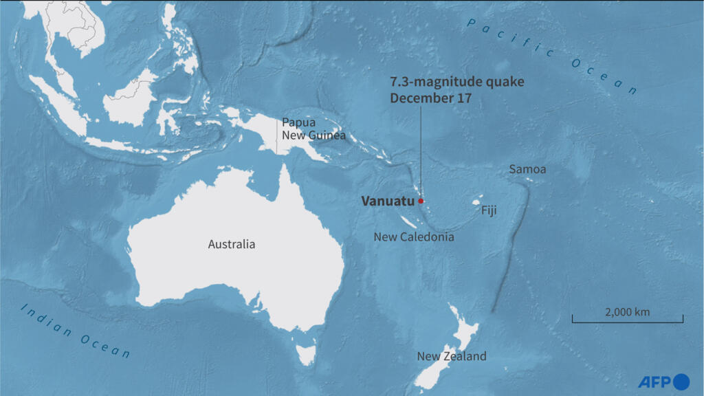 Powerful earthquake hits Pacific island of Vanuatu, bodies seen in street