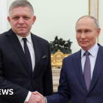 Slovakia’s Robert Fico meets Vladimir Putin in surprise Moscow visit