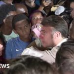 Emmanuel Macron heckled during visit to Mayotte