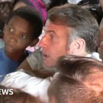 Crowds boo President Macron in Mayotte