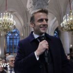 Embattled Macron seeks boost from reopening