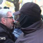 Georgian opposition leader dragged from party offices by police