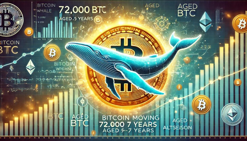 Bitcoin Whale Moves 72,000 BTC Aged 5-7 Years – Top Signal Or Altseason?