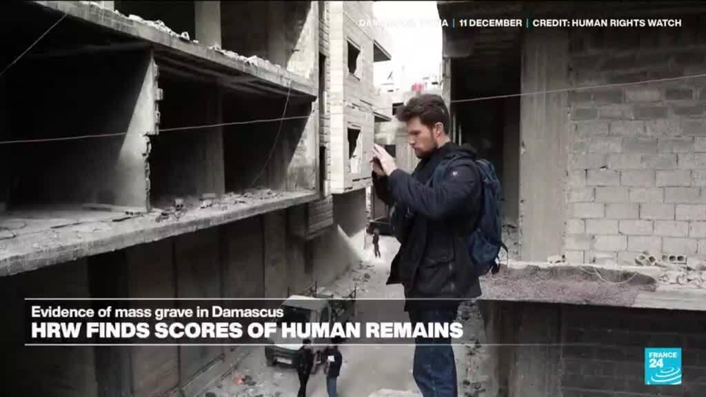 Human Rights Watch discovers 'the presence of a mass grave' in Damascus