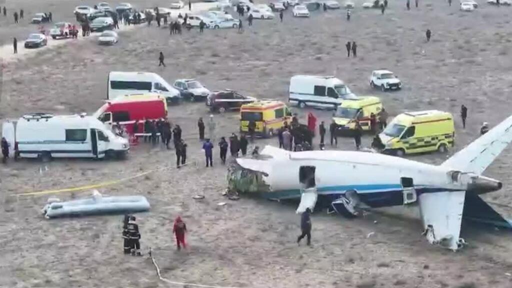 Azerbaijan Airlines plane crashes in Kazakhstan, many feared dead