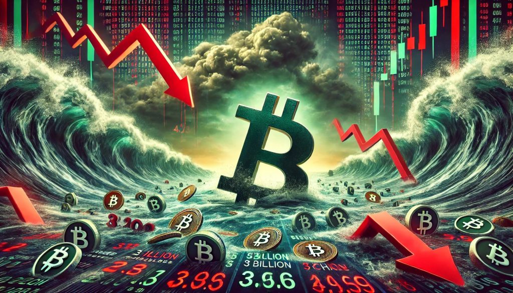 Bitcoin Crashes As Whale Exchange Inflows Exceed $3 Billion