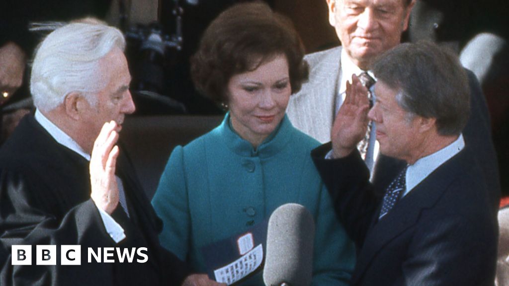 Watch the moment Carter took his presidential oath