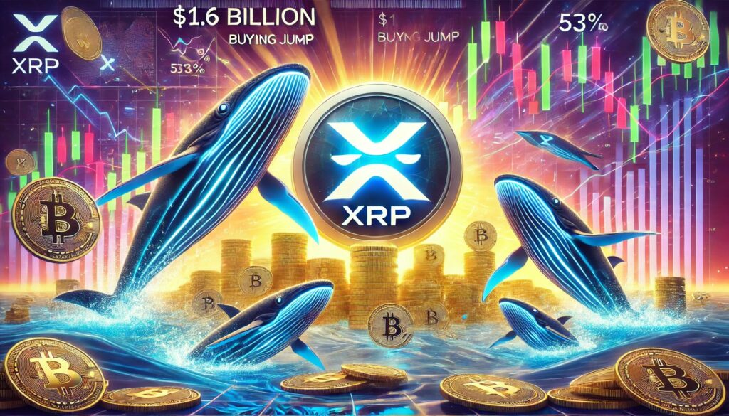 XRP Jumps 53% As Whales Go On $1.6 Billion Buying Spree