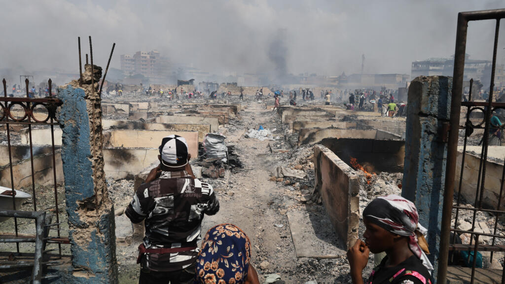 Accra fire destroys Ghana's largest second hand clothes market