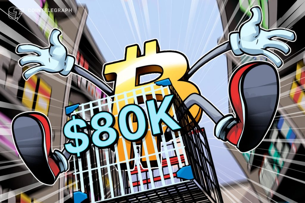 ‘Parabolic’ Bitcoin is a buy at $80K if BTC price tracks stocks — Research