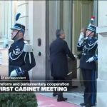 Bayrou's government attends its first cabinet meeting at the Elysée Palace