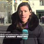 France's newly formed government held its first cabinet meeting