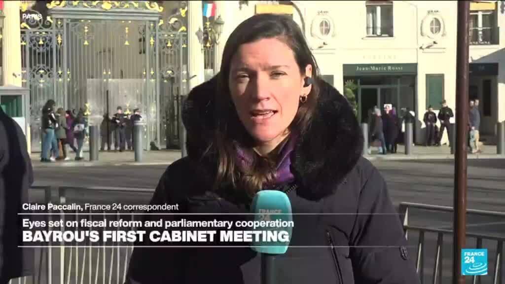 France's newly formed government held its first cabinet meeting