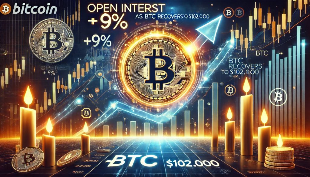 Bitcoin Open Interest Explodes 9% As BTC Back At $102,000