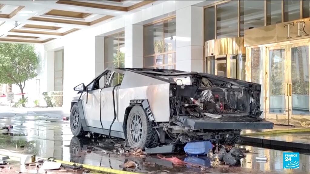 Tesla Cybertruck explodes outside Trump hotel in Las Vegas, killing one